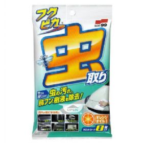 Soft99 Fukupika Bugs & Droppings Removal Wipes Strong