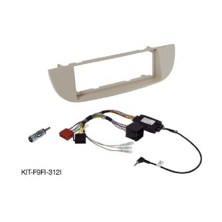 Alpine 9" monteringssæt Fiat 500 - før facelift/ivory