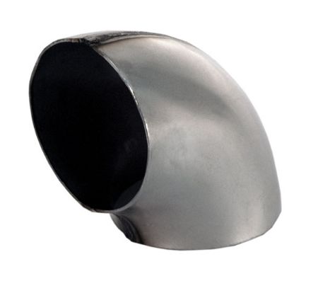 Rustfri svejsebøjning 3" 90 grader