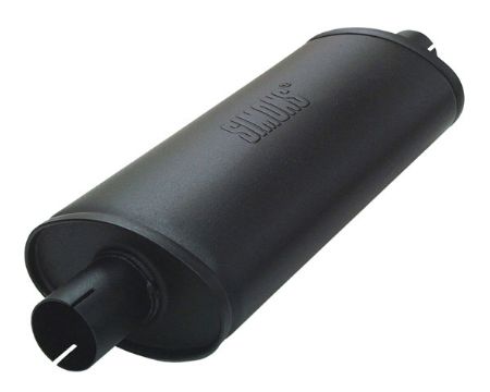 Oval lyddæmper 2" 420mm