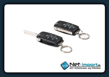 Klapnøgler til alle biler - Incl. alarm (Design V)