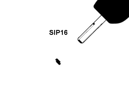 Bilnøgle<br>(uden knapper)